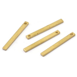 Minimalist Brass Pendant, 25 Raw Brass Bars20x2x1mm BS 1199A0857 画像 1