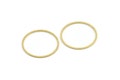 25mm Circle Connector, 30 Raw Brass Circle Connectors (25X0.80mm) Bs-1108