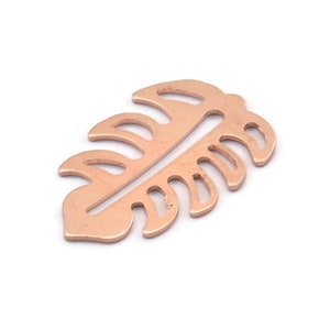 Copper Leaf Blank, 8  Raw Copper Leaf Blanks, Copper Blanks, Stamping Blanks (30x20x0.80mm) M01717