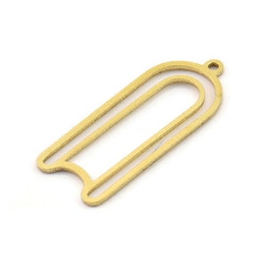 Brass Geometric Charm, Raw Brass Geometric Charms, Brass Earring Charms, Brass Charms for Jewelry Making (27x11x0.80mm) SMP1295