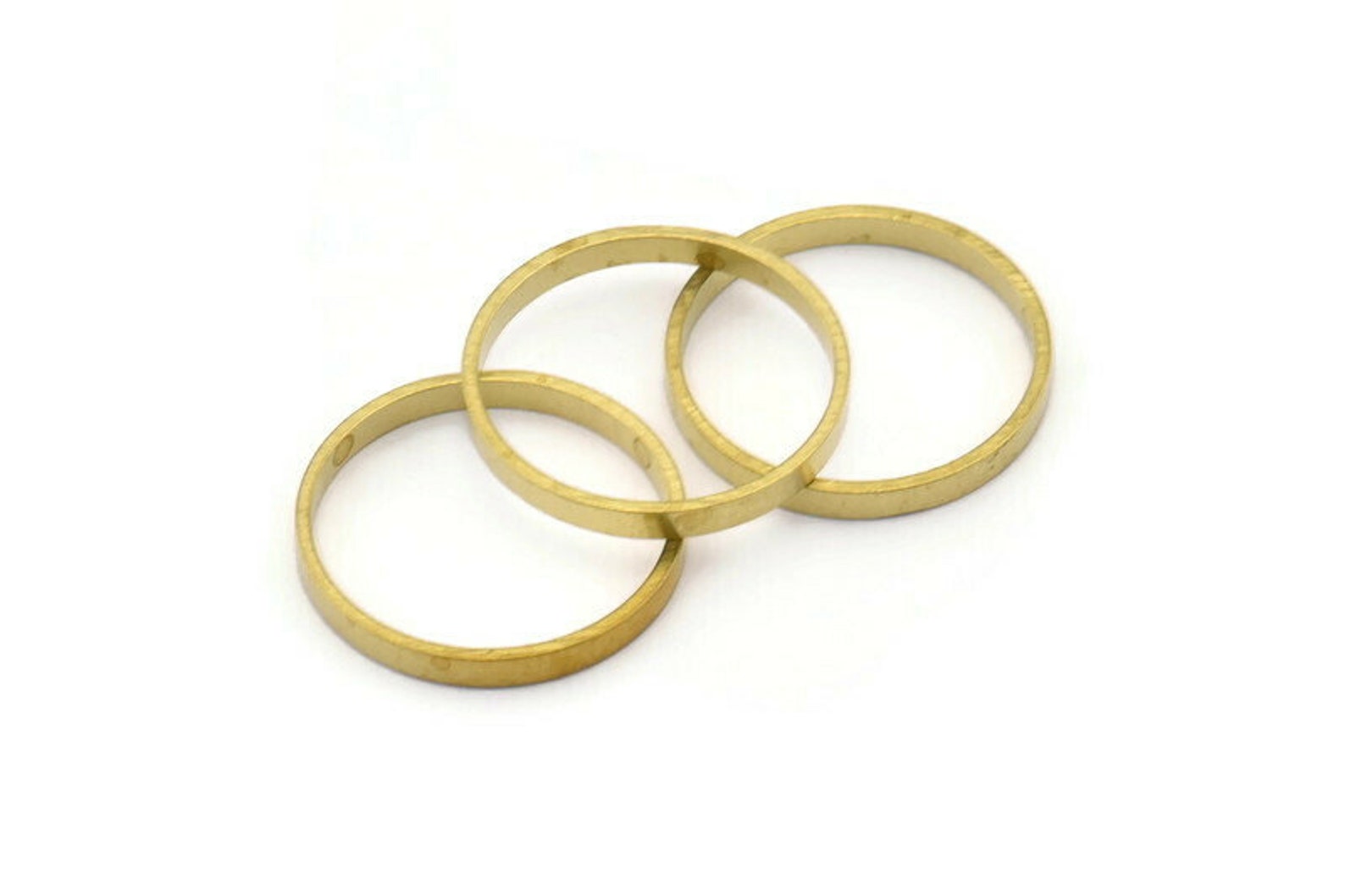 18mm Circle Connectors 50 Raw Brass Circle Connectors Etsy UK