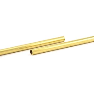 Brass Tube Bead, 6 Raw Brass Tube Findings (70x5mm) BS 1840