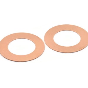 Kupfer Rondell, Rohkupfer Rohling, Tags gestanzt (50x0.80 mm) M02629