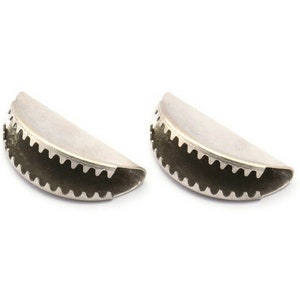 Silver Ribbon Crimp, 12 Antique Silver Plated Ribbon Crimp Ends Without Loop, Findings (25x12mm) D0407 H0353
