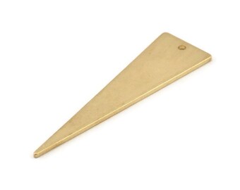 May include: A gold triangle pendant with a hole at the top for attaching a chain or cord.