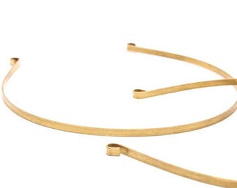 Brass Choker Necklace, 3 Raw Brass Collar Necklaces Bs 1300