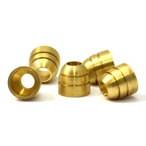 Industrial Cone End, 10 Raw Brass Industrial Cone End Caps, Findings, (11x12x7mm) D0068