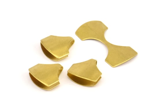 Brass Pendant Charm, 20 Raw Brass Pendant Connector ,findings (13x12mm)  Brs 699 A0380
