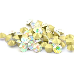 Aurore Swarovski Diamond, 12 Ab Aurore Swarovski Diamonds For 8.3mm Pad SS39 D1730
