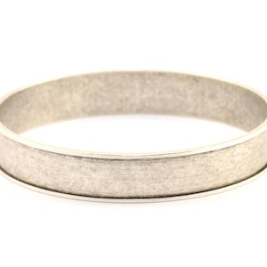Antique Silver Channel Bracelet, 1 Antique Silver Plated Channel Bangle Settings -glue On- (12x66.5mm) V034 V079