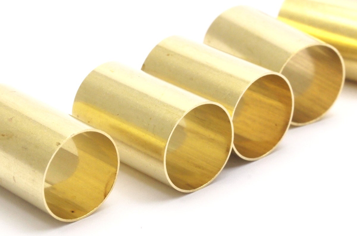 Raw Brass Tube 10 Raw Brass Tubes 12x18mm Bs 1473 Etsy
