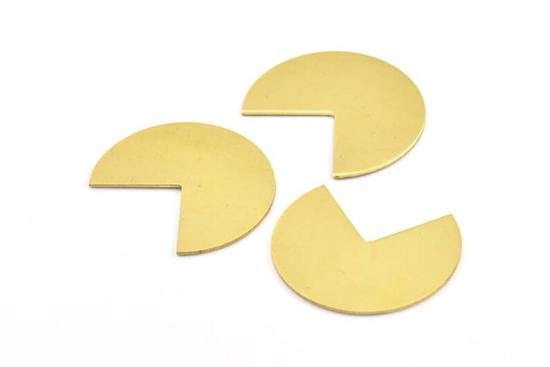 Brass Quarter Blank 10 Raw Brass Three Quarters Stamping Etsy