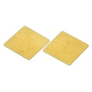 Messing Quadrat Rohling, 24 Roh Messing Quadrat Rohling (20 x 20 mm) A0098