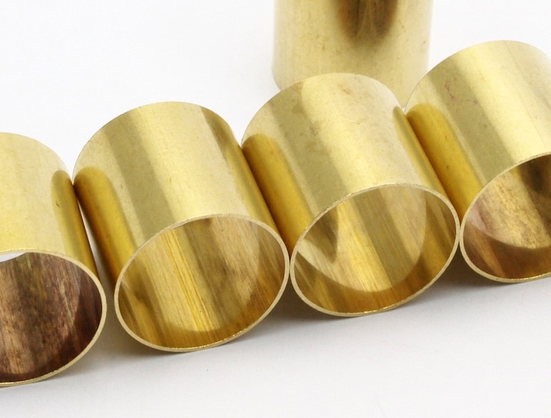 6 Raw Brass Tubes 20x20mm Bs 1492 Etsy