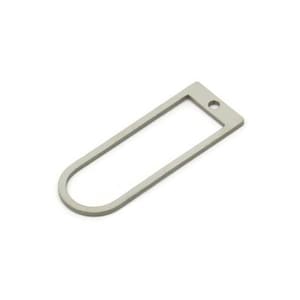 D Shape Rings, Stainless Steel D Shape Connectors With 1 Hole, Rings, Geometric Charms (26x9x0.80mm) A5534