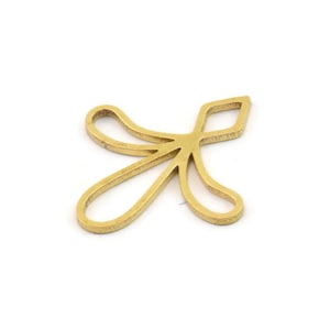 Brass Flower Charm, Raw Brass Flower Charms, Brass Earring Charms, Brass Charms for Jewelry Making (20x19x0.80mm) SMP1366