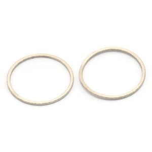22mm Circle Connectors, 24 Antique Silver Plated Brass Circle Connectors, Findings (22x0.80mm) A3348