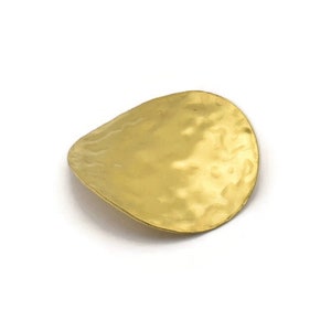 Messing Gehämmerte Scheibe, 10 Roh Messing Gehämmert gewellte Scheiben Ohne Löcher (28 mm) B0114