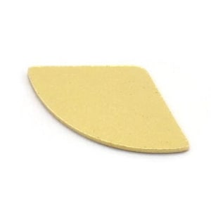 Brass Triangle Blank, 24 Raw Brass Triangle Blanks, Stamping Blanks (19x11x0.60mm) A4938
