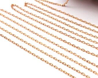 Solder Chain, 5M Faceted Soldered Brass Chain (1.40x2.50mm)  Z163