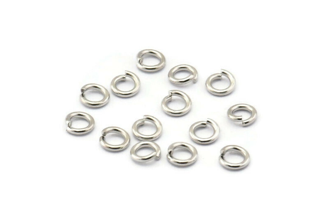 5mm Jump Rings 200 Silver Brass Jump Rings (5x1mm) (b0066) - Etsy
