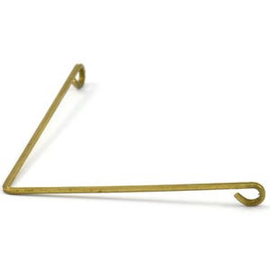 Brass Wire Pendant, 24 Raw Brass Wire Pendant With 2 Holes (40x0.8mm) BS 1765