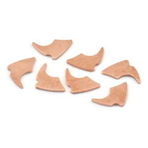 Copper Blade Blank, 50 Raw Copper, Copper Blanks, Tiny Copper Blade, Stamping Blanks (12x8x0.80mm) M01320