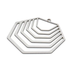 Steel Charm, Stainless Steel Geometric Charm With 1 Loop, Brass Pendants, Charm Pendants, Findings (38x38x0.80mm) SMP2066