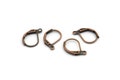 Copper Leverback Earring, 50 Copper Brass Leverback Earring Findings (16x10mm) Cppr 2 A0962
