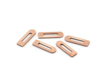 Copper Blank, 50 Raw Copper Rectangle Blanks, Geometric Stamping Blanks (14x4x0.80mm) M02755