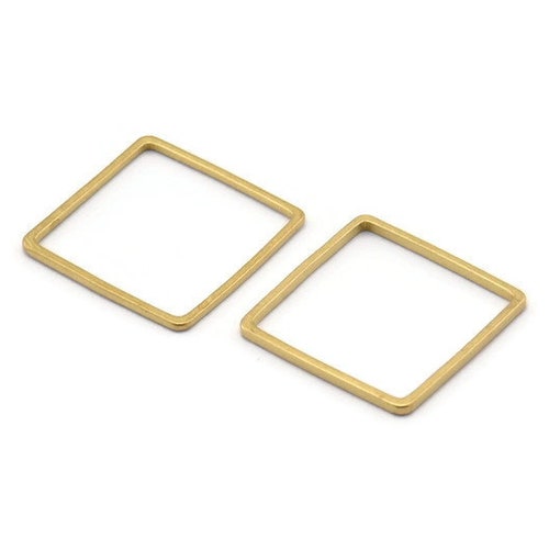 Brass Geometric Connector 15x4mm D209 100 Raw Brass Rectangle Tag Geometric Findings Brass Geometric Connector 15x4mm D209 100 Raw Brass Rectangle Tag Geometric Findings