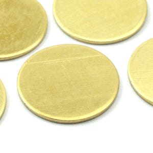 Messing Anhänger Scheibe, 10 Rohmessing Stanzteile, Rohlinge Ohne Löcher, 20 mm (18 Gauge) (B0110)