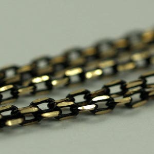 Open Link Chain, 10 Meters - 33 Feet (2x3.5mm) Brass Soldered Chain - Bg2 ( Z005 )