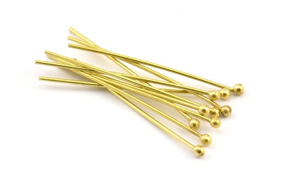 Brass Ball Pin, 250 Raw Brass Ball Pins (30x0.65mm) BS 2293 - Etsy