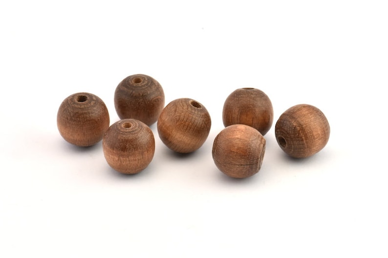 15mm Findings 24 Vintage Wooden Beads Made In Germany Vintage Wooden Bead B44