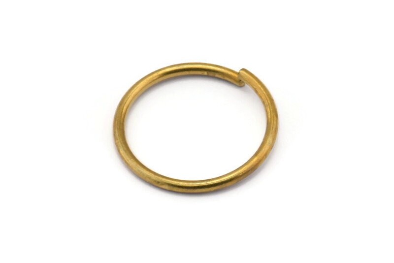 20mm Jump Ring 40 Raw Brass Jump Rings 20x1.5mm D234 Etsy