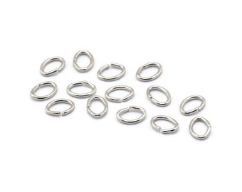 Anelli Ovali Aperti In Argento Sterling - Calibro 20 - Italia - Foto 3