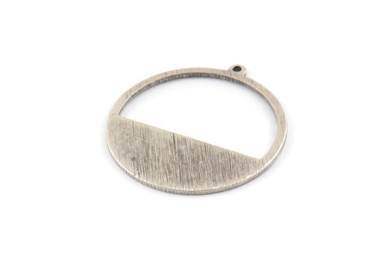 2 Silver circle charms Antique Silver Plated charms G24600 54x50mm 2 Silver circle charms Antique Silver Plated charms G24600 54x50mm