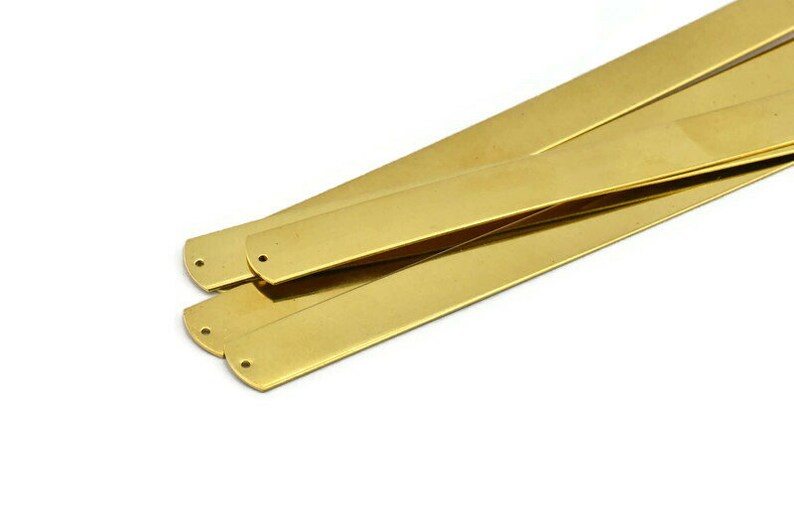 A1942 2 Raw Brass Bracelet Stamping Blank Bangles With 2 Holes Brass Bracelet Blank 15x160x0.80mm