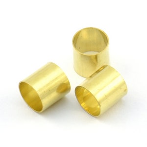 50 Raw Brass Tubes (6x6mm) Bs 1530