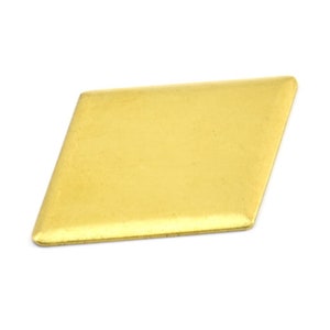 Brass Cambered Diamond, 20  Raw Brass Diamond Blanks (33x24mm) D0360