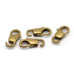 Brass Lobster Clasp, Raw Brass Lobster Claw Clasps (14.6x6mm) Bs-1220--n0595