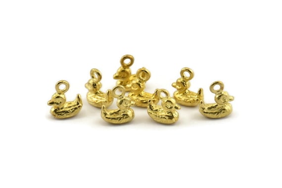 10Pcs Raw Brass Mignon Arc-en-Cloud Charms Pendentifs Bijoux Earring Findings