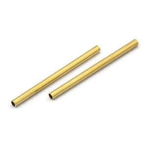 Brass Plain Tubes 50 Raw Brass Tube Beads 2x30mm Bs 1434 image 2