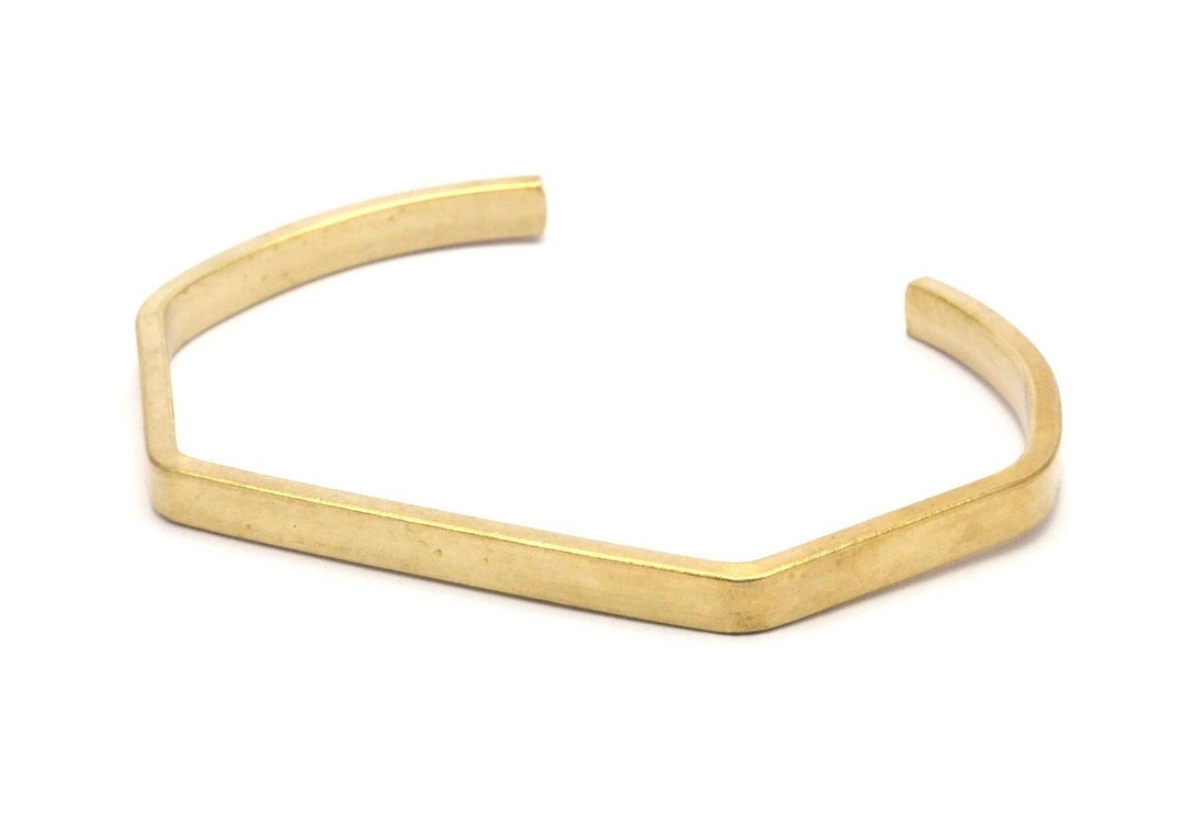 Brass Bracelet Blank, Raw Brass Cuff Bracelet Blank Bangle 4x2x62x45mm