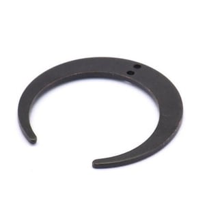 Black Moon Charms, 4 Oxidized Black Brass Crescent Moon Charms With 2 Holes, Pendants, Earrings, Findings (27x26x5x1mm) D0610 S882