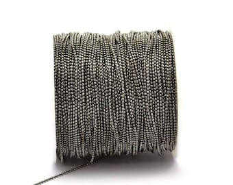 Chaîne à billes en bronze à facettes, 10 mètres - 33 pieds de chaîne en laiton à facettes en laiton - W72 (Z023)