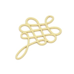 Brass Charm, Raw Brass Ethnic Motif Charms, Earring Charms, Pendant Charms (36x21x0.60mm) SMP2070