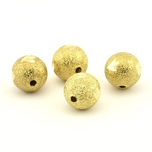 Brass Ball Bead, 24 Raw Brass Spacer Beads, Findings (10mm) D1233
