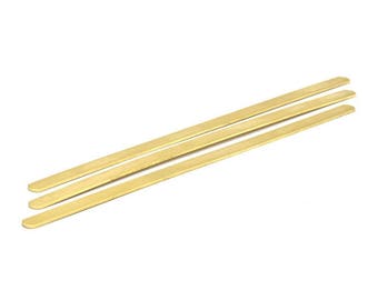 Rettangolo per stampaggio, 6 pezzi grezzi per stampaggio braccialetti in ottone (6x145x1mm) D0226